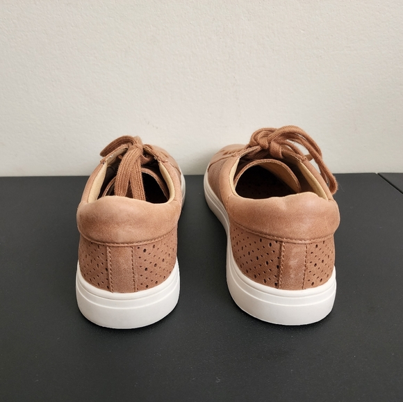 Lucky Brand Laurina Brown Cream Leather Fashion Sneakers Women's Shoes Size 9.5 - Picture 5 of 11